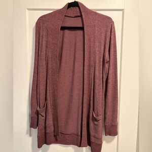 Planet Moon Women’s Mauve Open Front Cardigan